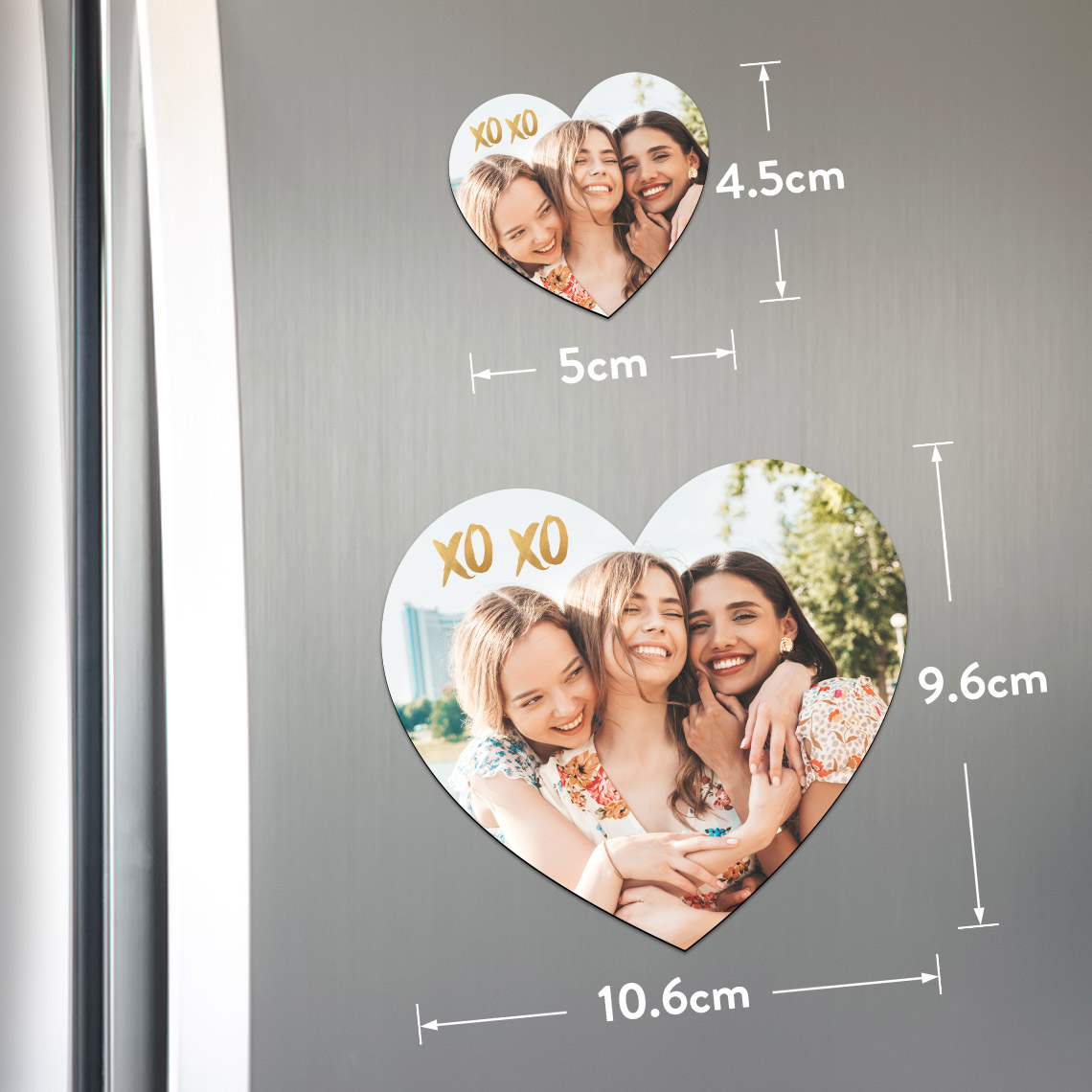 Aimant Frigo Personnalisable Avec Photo - Cadeau Couple, Amis, Anniversaire - Format 99x112 Mm