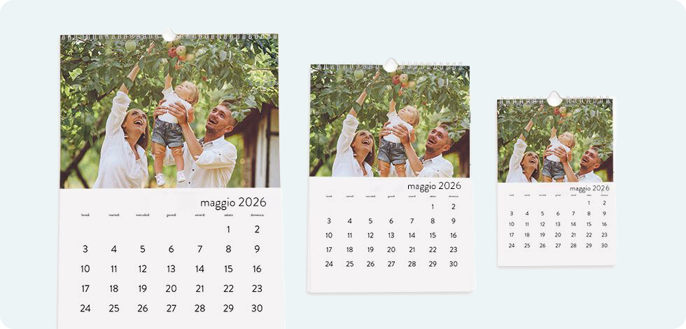 Calendrier Photo 2025 à Personnaliser A4 - Calendrier DIY Perpétuel 12 Mois - Cadeau Noël Famille Multicolore Pastel