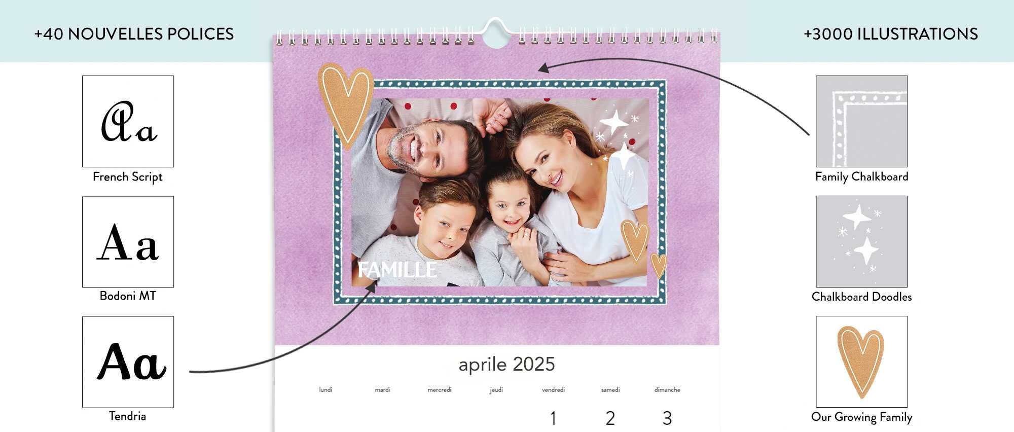Calendari personalizzabili