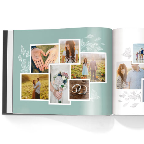 Photo book. Sketched botanicals theme