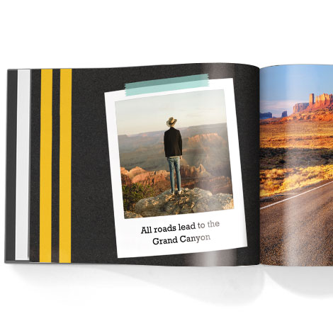 Photo book. Roadtrip theme