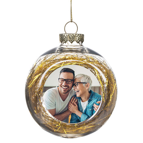 gold christmas bauble, christmas ornaments, personalised christmas ornaments, personalised decorations, personalised ornaments