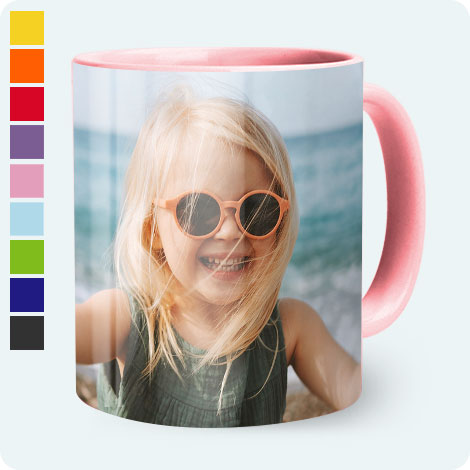 coloured mug, personalised mugs, custom mugs, photo mugs, mug printing, printed mugs