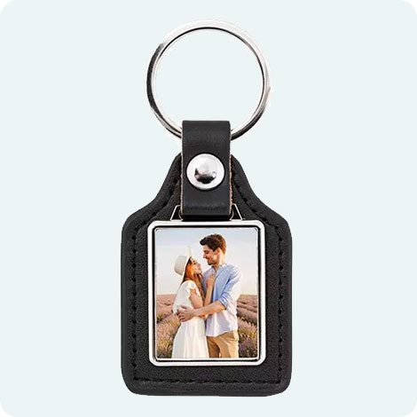 leather keyrings, photo gifts, personalised photo gifts, custom photo gifts