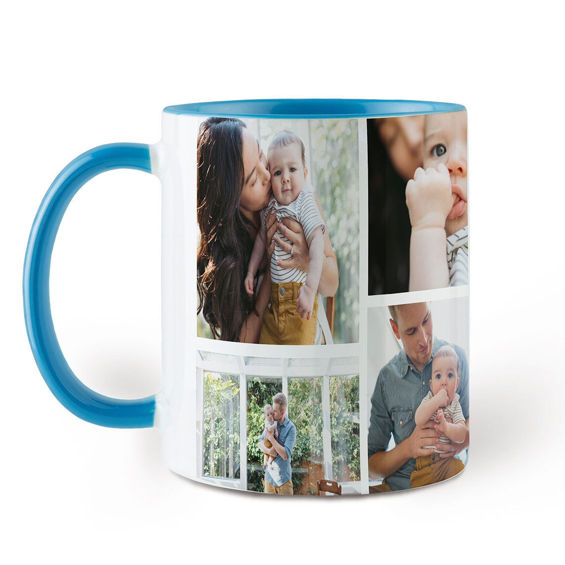 Create 13oz Photo Collage Travel Coffee Mug with Handle