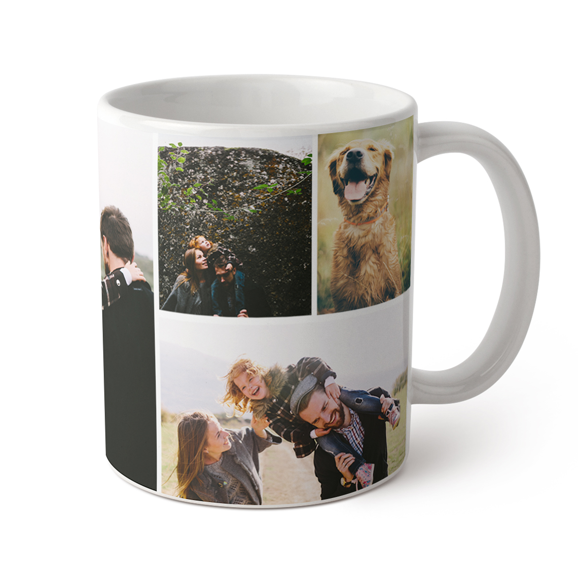 Create Photo Collage Grande Coffee Mug, Personalized Mug
