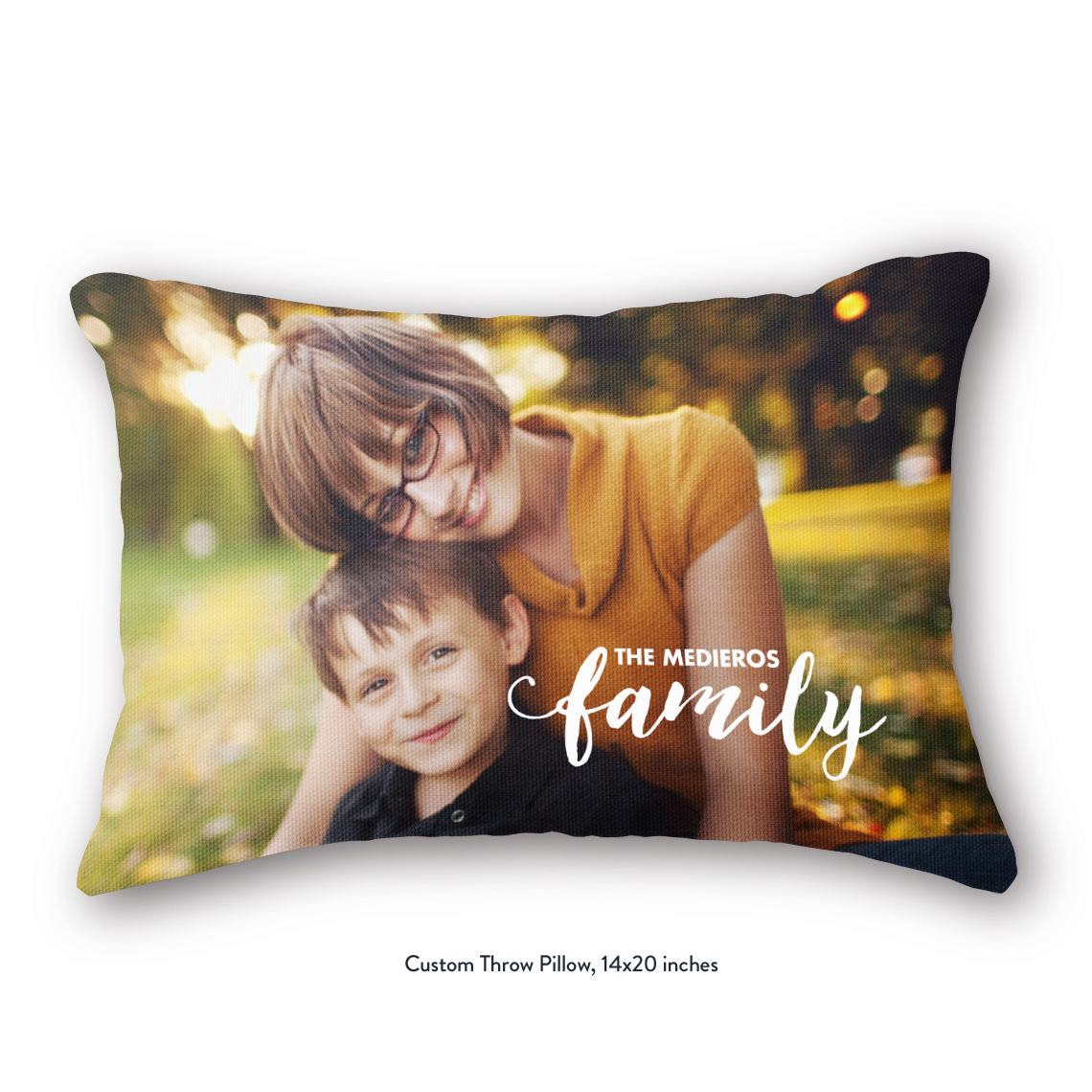 Fall Family Trees Personalized 18x18 Throw Pillow