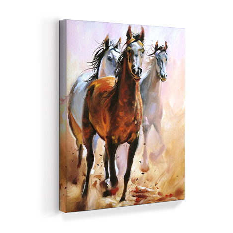 Horse Equistrian Oil Painting Print