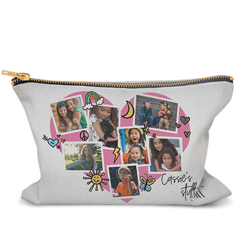 Personalised Pouch with heart design
