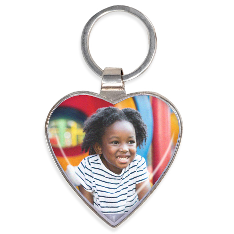 Heart Keyring with image of young boy