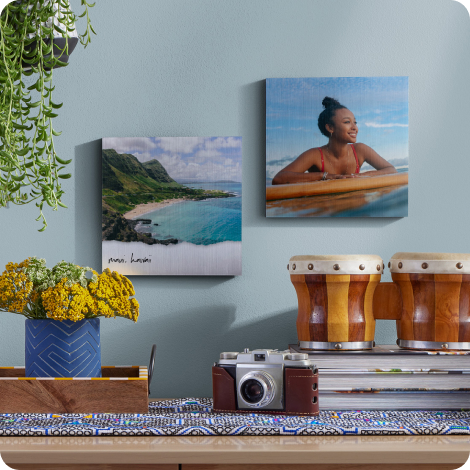 Metallic Photo Tiles