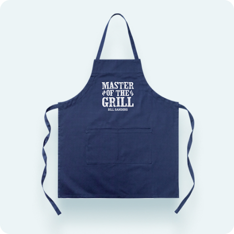 Custom Navy Apron