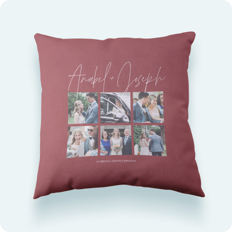 18x18 custom throw pillow