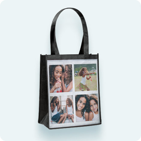 Collage Reusable Grocery Tote Bag