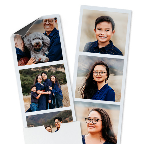 PHOTO BOOTH STRIPS (set of 4)
