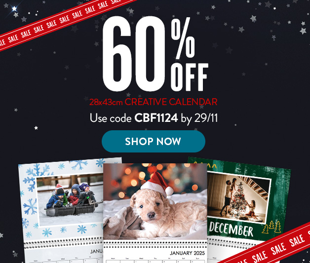 60% off creative calendar