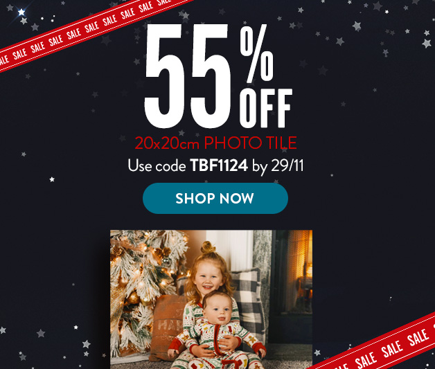 55% off photo tiles 