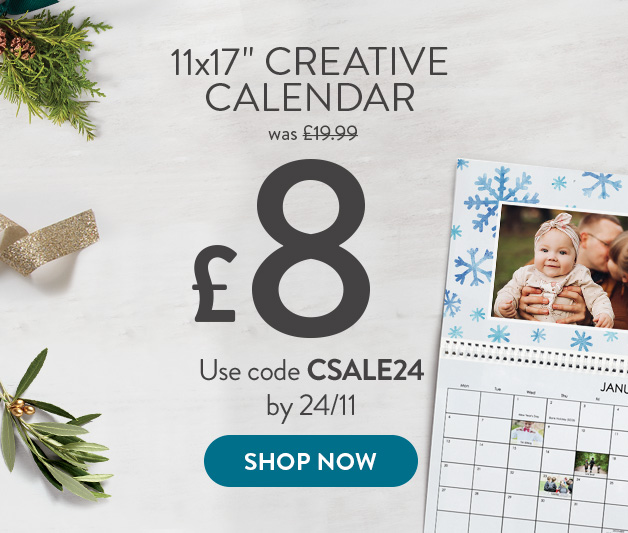 11x17" Creative Calendar £8