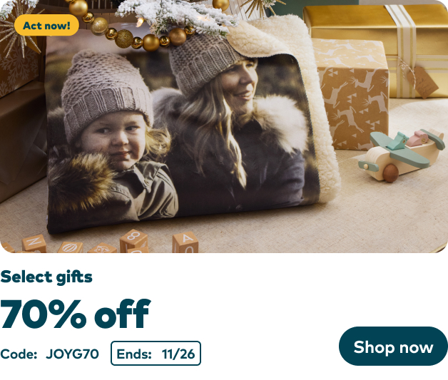 70% off select gifts