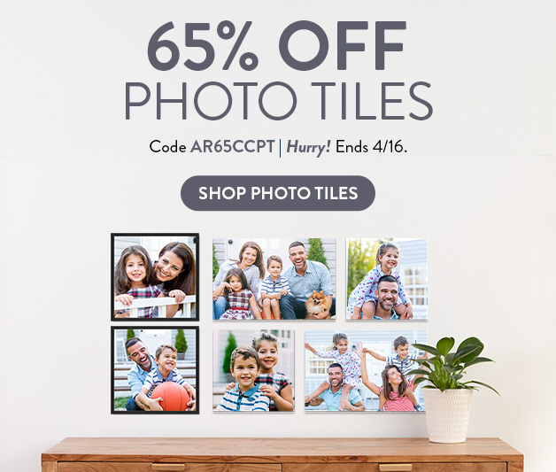 65% off Photo Tiles