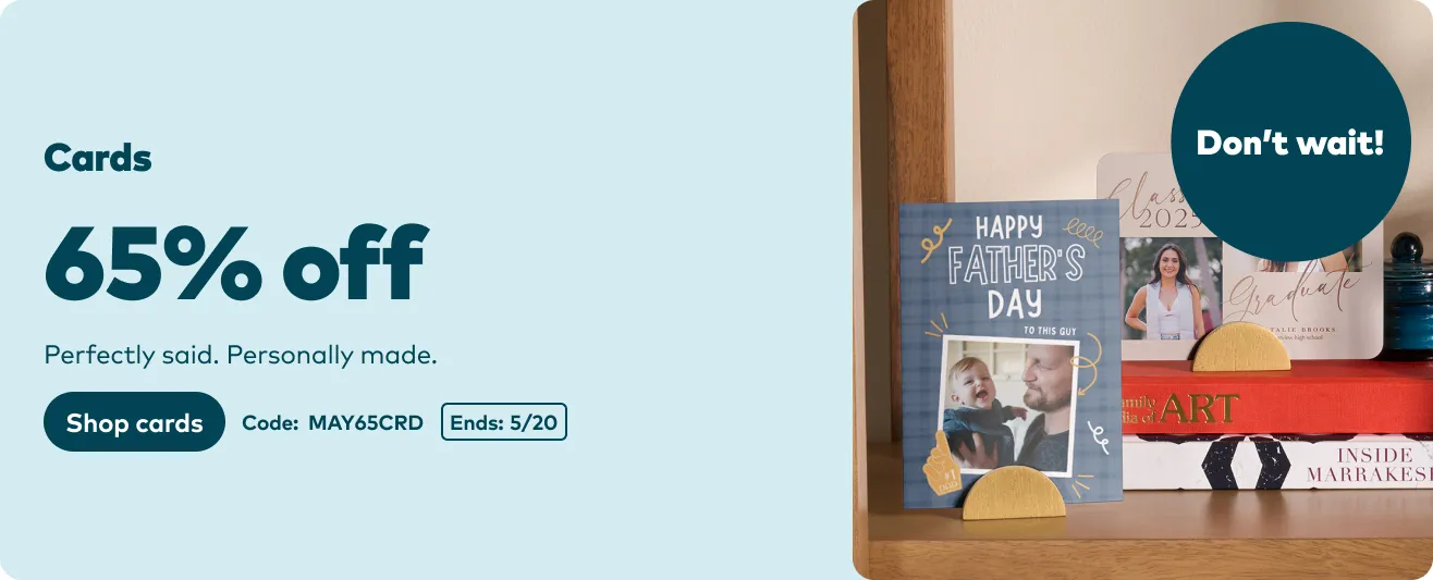 65% off Cards