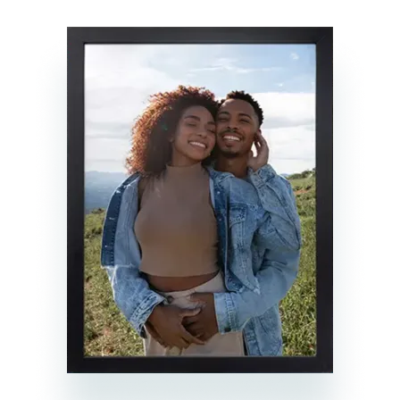 Framed poster