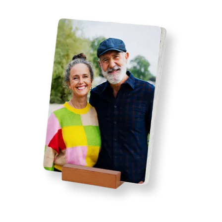 Prints with wood stand