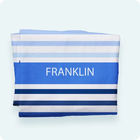 Personalized beach towel