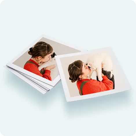 Mini square magnetic prints, set of 10