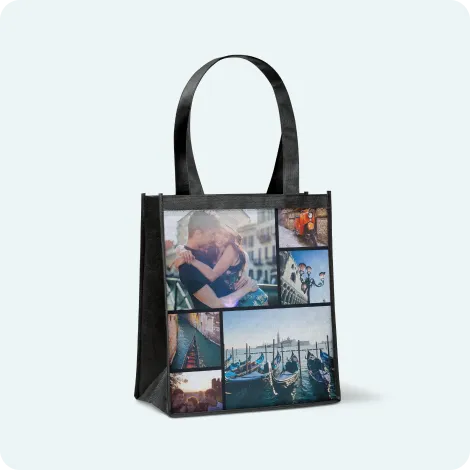 Collage Reusable Grocery Tote Bag