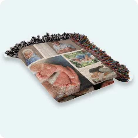 Collage Woven Blankets