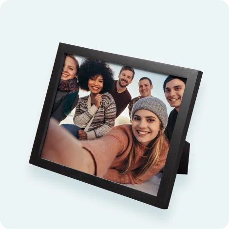 8x10 black framed print