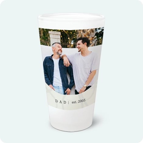 Frosted Pint Glass