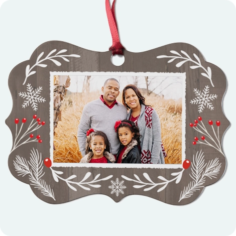 Aluminium Medallion Christmas Ornament