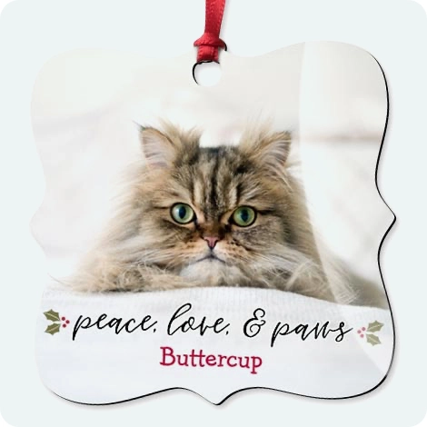 Aluminium Square Christmas Ornament