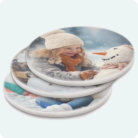 Round Stone Coaster