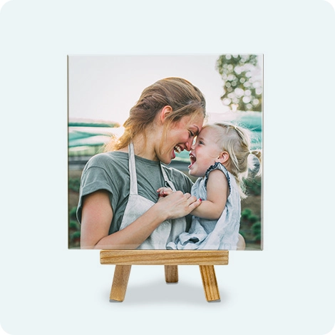 Ceramic Photo Tile With Stand