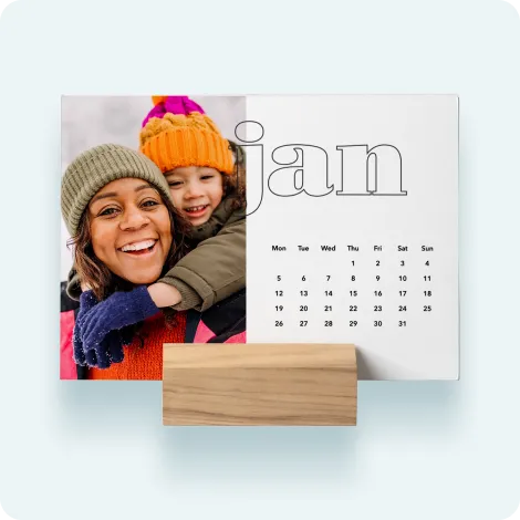 Wood Block Calendar 