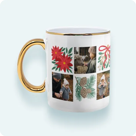Gold Rimmed Mug