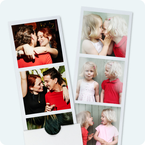Photo Booth Strips, Set of 4