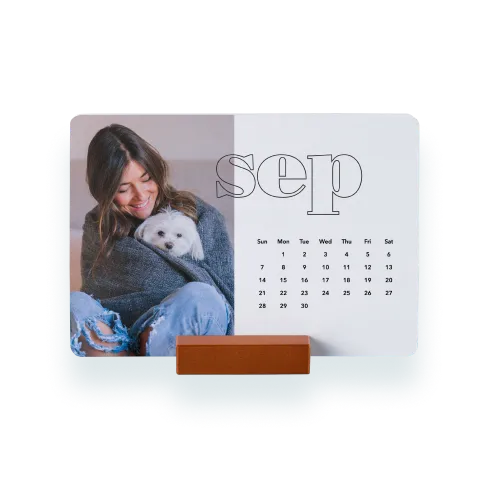 Wood Block Calendar