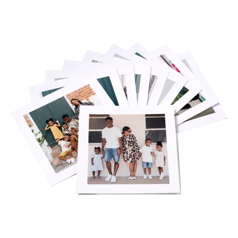 Retro prints, square