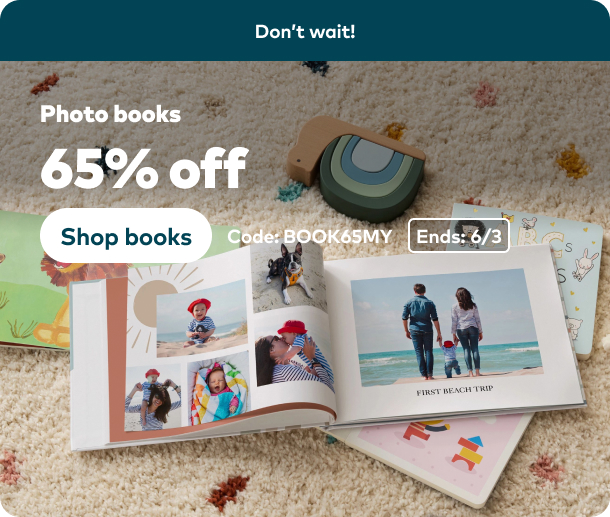 65% off Photo Books