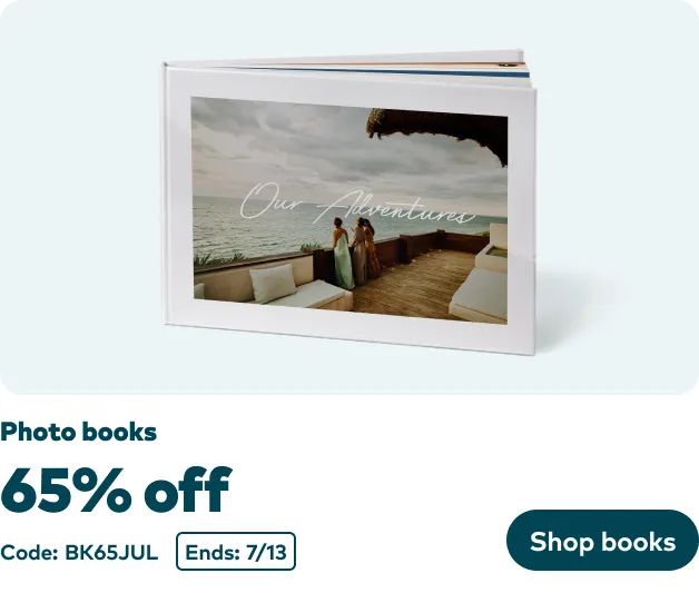 65% off Photo Books