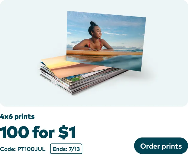 100 4x6 Prints now $1