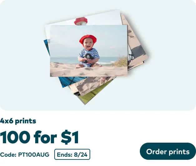 100 4x6 Prints for $1