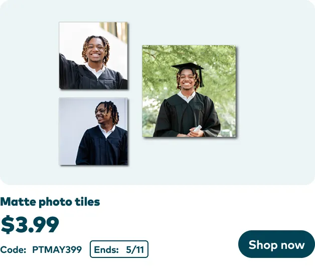 Any Photo Tile now $3.99 ea.
