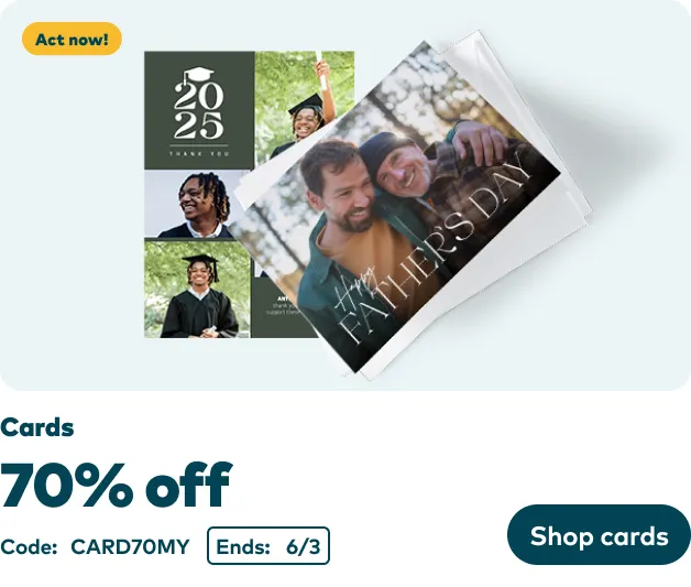 70% off Cards