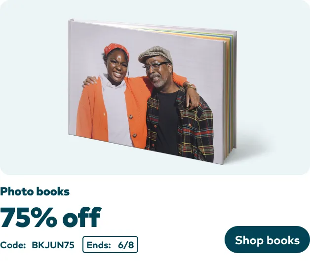 75% off Photo Books