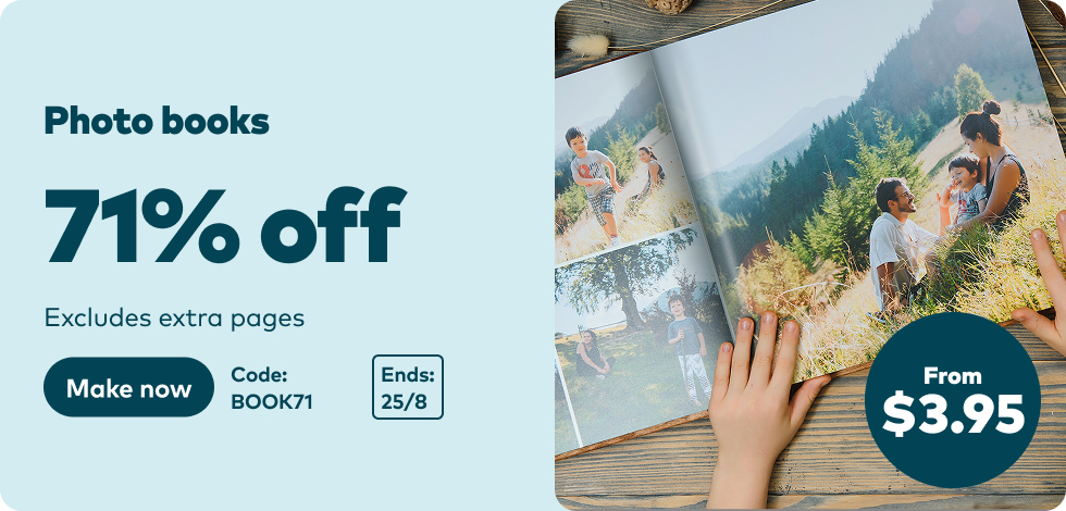 71% off all Photo Books*